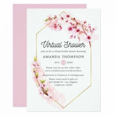 virtual bridal shower invitation