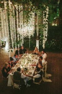 intimate wedding dinner